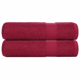 Toallas de mano 2 uds 100% algodón burdeos 50x100 cm 360 gsm von , Handtücher - Ref: Foro24-136734, Preis: 19,40 €, Rabatt: %