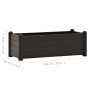 Erhöhte Gartenmöbel PP anthrazitgrau 100x43x35 cm von vidaXL, Töpfe und Pflanzgefäße - Ref: Foro24-313977, Preis: 93,99 €, Ra...
