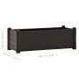Raised garden bed in anthracite grey PP 100x43x35 cm by vidaXL, Pots and planters - Ref: Foro24-313977, Price: 85,05 €, Disco...