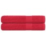 Toallas de sauna 2 uds 100% algodón rojo 80x200 cm 360 gsm de , Toallas - Ref: Foro24-136935, Precio: 32,39 €, Descuento: %