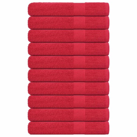 Toallas 10 uds rojo 100x200 cm 360 gsm 100% algodón by , Towels - Ref: Foro24-136940, Price: 132,51 €, Discount: %