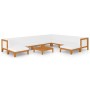 Garden furniture and cushions set 11 pieces solid acacia wood by vidaXL, Garden sets - Ref: Foro24-3058128, Price: 1,00 €, Di...