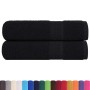 Toallas de baño 2 uds negro 100x150 cm 360 gsm 100% algodón von , Handtücher - Ref: Foro24-136956, Preis: 32,16 €, Rabatt: %