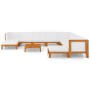 Garden furniture and cushions set 11 pieces solid acacia wood by vidaXL, Garden sets - Ref: Foro24-3058128, Price: 1,00 €, Di...