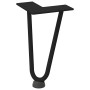 Patas de mesa tipo horquilla 4 uds acero macizo negro 20 cm by , Table legs - Ref: Foro24-4012412, Price: 29,09 €, Discount: %