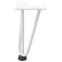 Patas de mesa tipo horquilla 4 uds acero macizo blanco 20 cm by , Table legs - Ref: Foro24-4012433, Price: 37,75 €, Discount: %