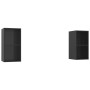 Muebles de salón de pared 2 pzas madera ingeniería negro brillo de vidaXL, Muebles TV - Ref: Foro24-3079851, Precio: 79,65 €,...