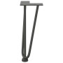 Patas de mesa tipo horquilla 4 uds acero macizo antracita 30 cm by , Table legs - Ref: Foro24-4012438, Price: 44,66 €, Discou...