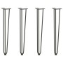Patas de mesa tipo horquilla 4 uds acero macizo antracita 72 cm by , Table legs - Ref: Foro24-4012446, Price: 67,00 €, Discou...
