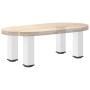 Patas para mesa de centro 4 uds acero blanco 42-44 cm by , Table legs - Ref: Foro24-4012465, Price: 68,35 €, Discount: %