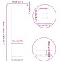 Patas para mesa de centro 4 uds acero blanco 42-44 cm by , Table legs - Ref: Foro24-4012465, Price: 68,35 €, Discount: %