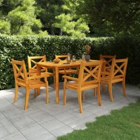 Garden dining set 7 pieces solid acacia wood by vidaXL, Garden sets - Ref: Foro24-3058004, Price: 644,98 €, Discount: %