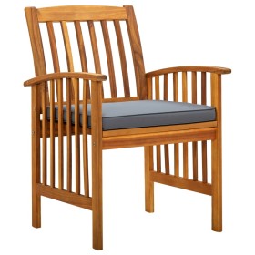 Garden dining set 3 pieces and solid acacia wood cushions by vidaXL, Garden sets - Ref: Foro24-3058084, Price: 324,34 €, Disc...