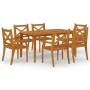 Garden dining set 7 pieces solid acacia wood by vidaXL, Garden sets - Ref: Foro24-3058004, Price: 644,93 €, Discount: %