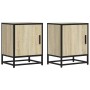 Mesitas noche 2uds madera ingeniería roble sonoma 40x31x50cm de , Mesitas de noche - Ref: Foro24-848712, Precio: 64,46 €