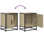 Mesitas noche 2uds madera ingeniería roble sonoma 40x31x50cm de , Mesitas de noche - Ref: Foro24-848712, Precio: 64,46 €