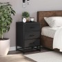 Mesita de noche madera ingeniería negro 40x34,5x60 cm metal by , Nightstands - Ref: Foro24-848719, Price: 63,15 €, Discount: %