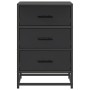 Mesita de noche madera ingeniería negro 40x34,5x60 cm metal by , Nightstands - Ref: Foro24-848719, Price: 63,15 €, Discount: %