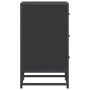 Mesita de noche madera ingeniería negro 40x34,5x60 cm metal by , Nightstands - Ref: Foro24-848719, Price: 63,15 €, Discount: %