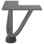 Patas mesa tipo horquilla 4 uds acero macizo acero natural 10cm by , Table legs - Ref: Foro24-4012431, Price: 29,38 €, Discou...