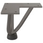 Patas mesa tipo horquilla 4 uds acero macizo acero natural 10cm by , Table legs - Ref: Foro24-4012431, Price: 29,38 €, Discou...