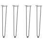 Patas mesa tipo horquilla 4 uds acero macizo acero natural 72cm by , Table legs - Ref: Foro24-4012427, Price: 58,00 €, Discou...