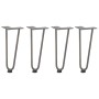 Patas mesa tipo horquilla 4 uds acero macizo acero natural 30cm von , Tischbeine - Ref: Foro24-4012419, Preis: 39,19 €, Rabat...