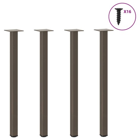 Patas para mesa de centro 4 uds acero acero natural 72-74 cm von , Tischbeine - Ref: Foro24-4012459, Preis: 56,17 €, Rabatt: %