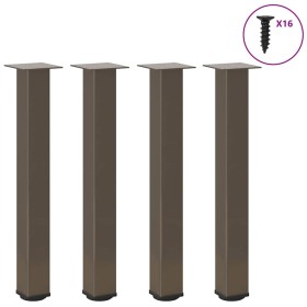 Patas para mesa de centro 4 uds acero acero natural 72-74 cm by , Table legs - Ref: Foro24-4012471, Price: 82,68 €, Discount: %