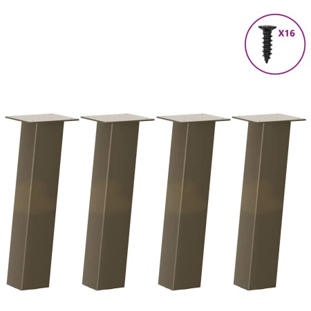Patas para mesa de centro 4 uds acero acero natural 42 cm von , Tischbeine - Ref: Foro24-4012503, Preis: 69,41 €, Rabatt: %