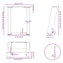 Patas de mesa de centro forma U 2uds acero blanco 30x(30-31) cm de , Patas para mesas - Ref: Foro24-4012737, Precio: 55,74 €,...