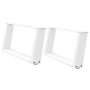 Patas de mesa de centro forma U 2uds acero blanco 60x(30-31) cm de , Patas para mesas - Ref: Foro24-4012749, Precio: 64,98 €,...