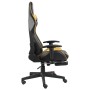Drehbarer Gaming-Stuhl mit goldfarbener PVC-Fußstütze von vidaXL, Gaming-Stühle - Ref: Foro24-20498, Preis: 191,24 €, Rabatt: %