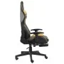 Swivel gaming chair with gold PVC footrest by vidaXL, Gaming chairs - Ref: Foro24-20498, Price: 188,14 €, Discount: %