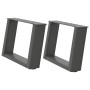 Patas de mesa centro forma U 2uds acero antracita 40x(30-31) cm by , Table legs - Ref: Foro24-4012742, Price: 64,82 €, Discou...