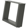 Patas de mesa centro forma U 2uds acero antracita 40x(30-31) cm by , Table legs - Ref: Foro24-4012742, Price: 64,82 €, Discou...