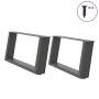 Patas de mesa centro forma U 2uds acero antracita 70x(30-31) cm de , Patas para mesas - Ref: Foro24-4012754, Precio: 75,65 €,...