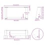 Patas de mesa centro forma U 2uds acero antracita 70x(30-31) cm de , Patas para mesas - Ref: Foro24-4012754, Precio: 75,65 €,...