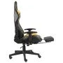 Swivel gaming chair with gold PVC footrest by vidaXL, Gaming chairs - Ref: Foro24-20498, Price: 188,14 €, Discount: %