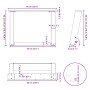 Patas de mesa de centro forma U 2uds acero negro 60x(42-43) cm de , Patas para mesas - Ref: Foro24-4012768, Precio: 71,08 €, ...
