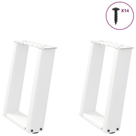 Patas de mesa de centro forma U 2uds acero blanco 38x(42-43) cm von , Tischbeine - Ref: Foro24-4012761, Preis: 62,82 €, Rabat...
