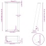 Patas de mesa consola forma U 2 uds acero blanco 28x(72-73) cm by , Table legs - Ref: Foro24-4012777, Price: 68,17 €, Discoun...