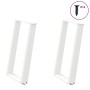 Patas para mesa de comedor en forma de U 2 uds acero blanco by , Table legs - Ref: Foro24-4012789, Price: 98,82 €, Discount: %