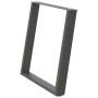 Patas para mesa comedor forma U 2uds antracita 70x(72-73) cm by , Table legs - Ref: Foro24-4012794, Price: 97,74 €, Discount: %