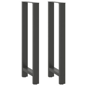 Patas de mesa de centro acero antracita 2 uds 40x(110-111) cm by , Table legs - Ref: Foro24-4013350, Price: 115,47 €, Discoun...