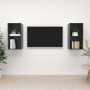 Wandmontierte Wohnzimmermöbel, 2-teilig, glänzend graues Holzwerkstoff von vidaXL, TV-Möbel - Ref: Foro24-3079852, Preis: 75,...