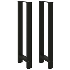 Patas de mesa de centro acero negro 2 uds 50x(110-111) cm von , Tischbeine - Ref: Foro24-4013352, Preis: 112,12 €, Rabatt: %