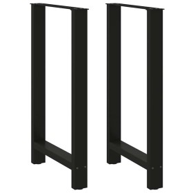 Patas de mesa de centro acero negro 2 uds 60x(100-101) cm von , Tischbeine - Ref: Foro24-4013344, Preis: 130,08 €, Rabatt: %