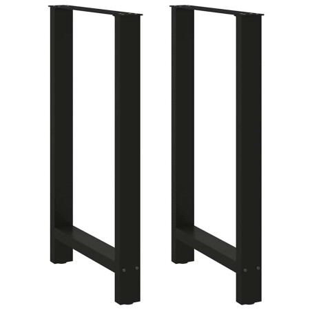 Patas de mesa de centro acero negro 2 uds 60x(100-101) cm de , Patas para mesas - Ref: Foro24-4013344, Precio: 133,49 €, Desc...