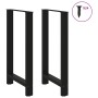 Patas de mesa de centro acero negro 2 uds 60x(100-101) cm de , Patas para mesas - Ref: Foro24-4013344, Precio: 133,49 €, Desc...